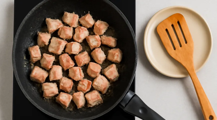 Баклажаны с мясом в казане