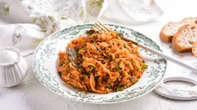 Тушеная капуста в микроволновке