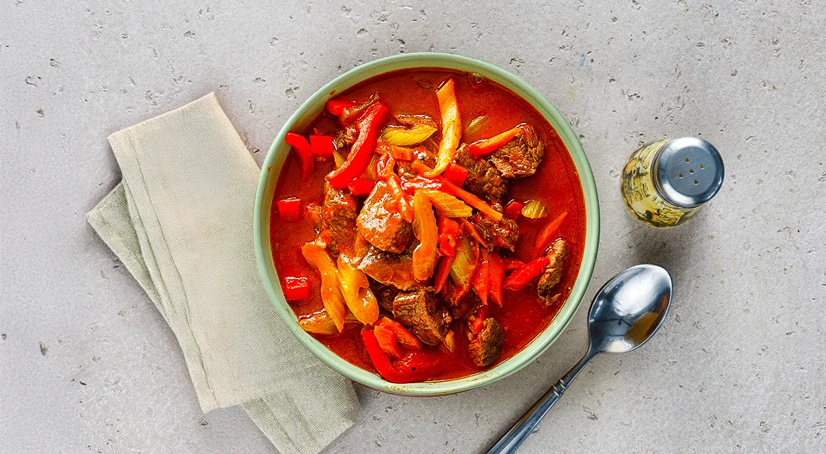 Томатное рагу с говядиной