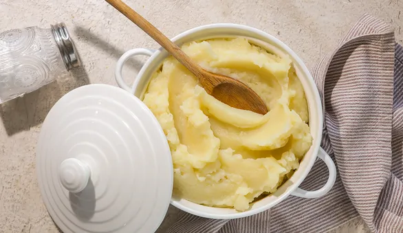 Картофельное пюре без молока и сливочного масла на воде