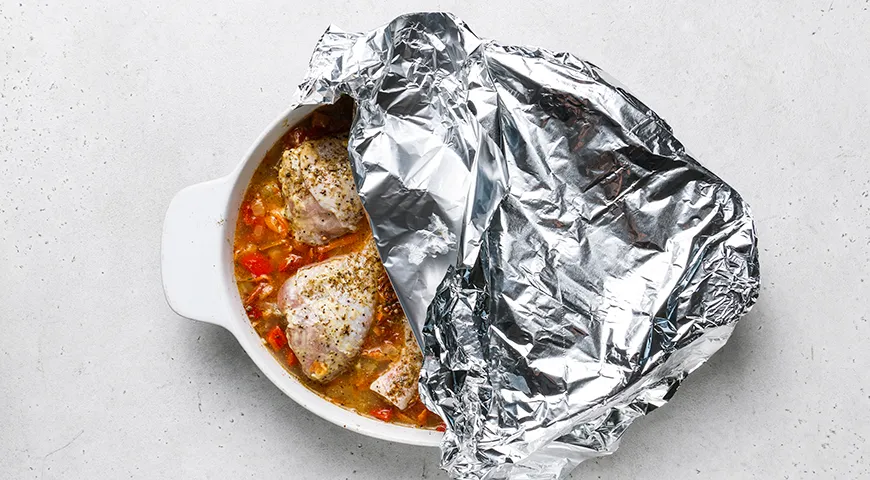 Куриные ножки с гречкой в духовке