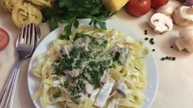 Рецепты с молочной продукцией, макаронами и ветчиной