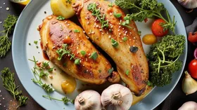 Курица в сливочно-чесночном соусе