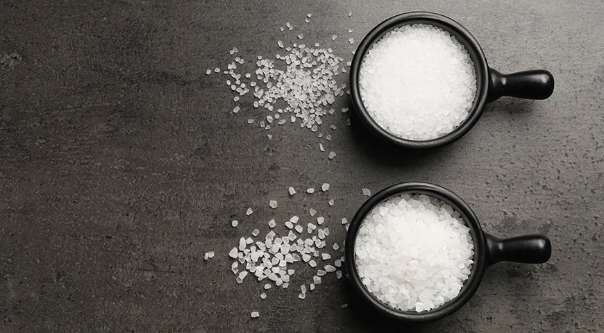 Каменную соль разделяют по размеру кристаллов