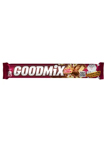 GOODMIX®. Вкус Popcorn Молочный шоколад со вкусом попкорна с начинкой с хрустящей вафлей