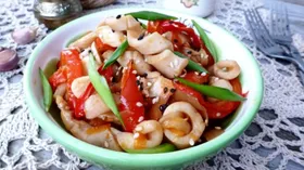 Рецепты с кунжутом, морковью и морепродуктами