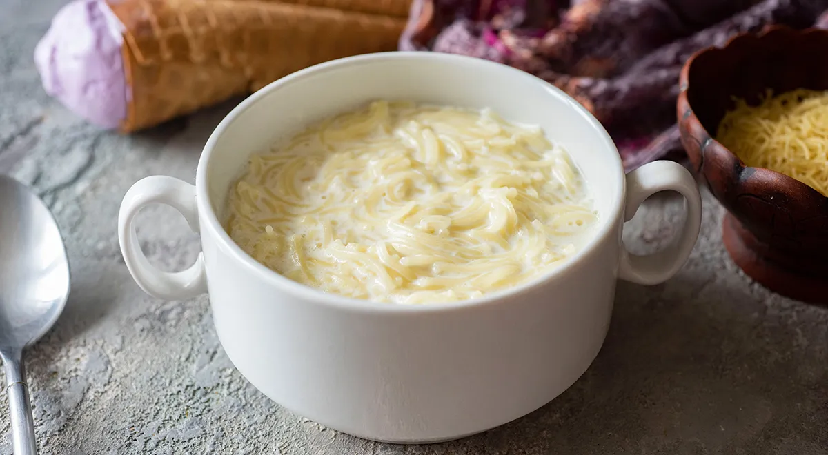 Молочный суп с вермишелью в мультиварке