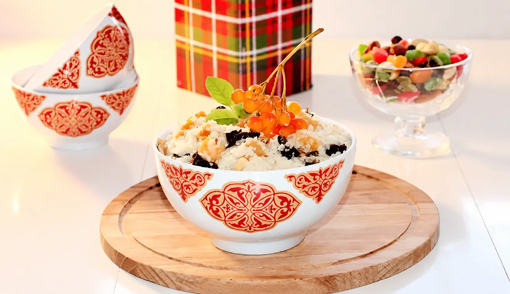 Рецепт кускуса с сухофруктами и орехами