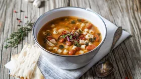 Рецепты с макаронами, фасолью и бобами