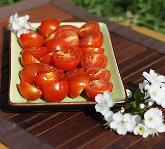 Меню для японского пикника. Помидоры с сахаром