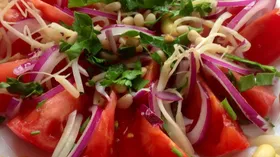 Рецепты с томатами, кедровыми орехами и бобовыми