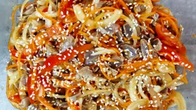 Хе из куриных желудков по-корейски