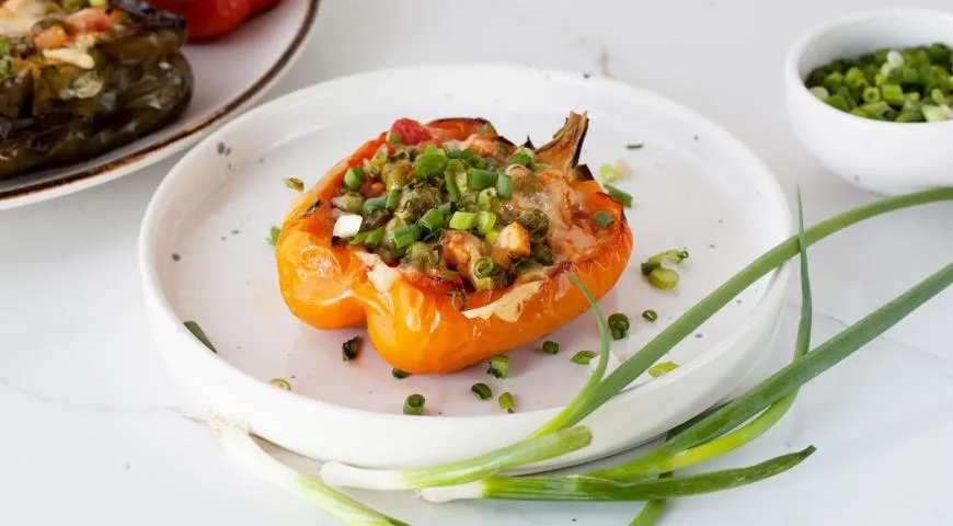 Перец фаршированный овощами, пошаговый рецепт с фото от автора Елена Шашкина