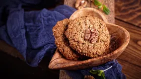 Овсяное печенье с грецким орехом