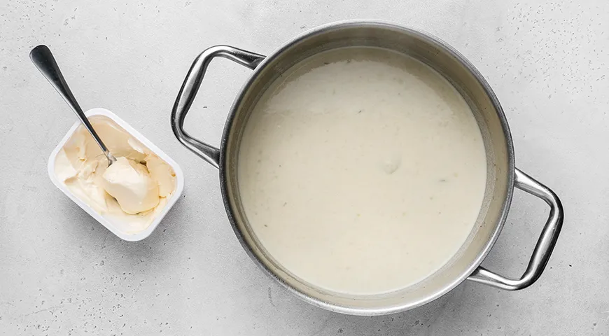 Сырный крем-суп с беконом