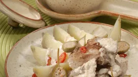 Рецепты с молочной продукцией, мясом и орехами