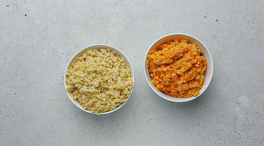 Котлеты из чечевицы с булгуром