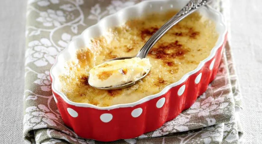 Рецепт крем-брюле на основе куриных желтков