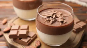 Сметанно-шоколадное желе