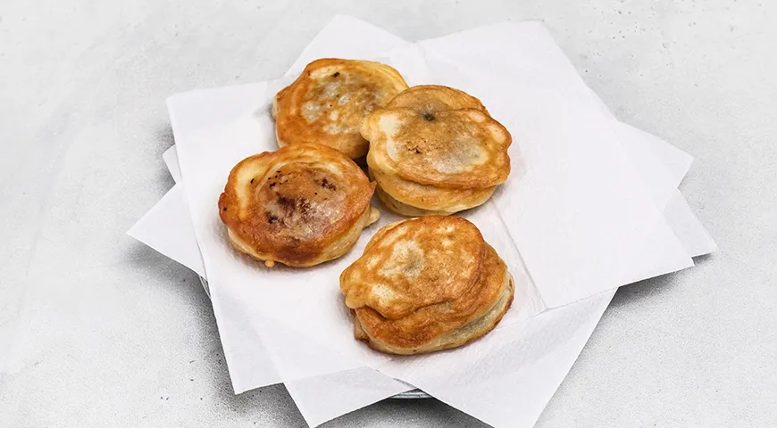 Ленивые беляши на кефире (на сковороде)