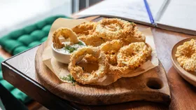 Луковые кольца в аэрогриле