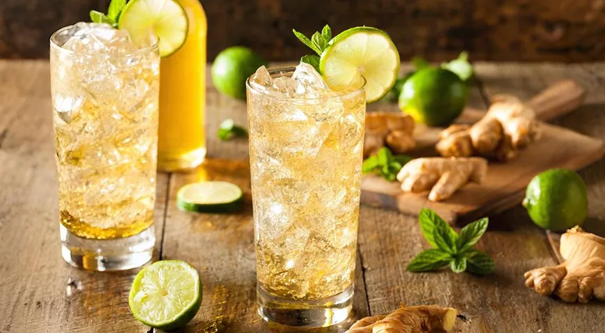 Освежающий эль с лаймом и мятой