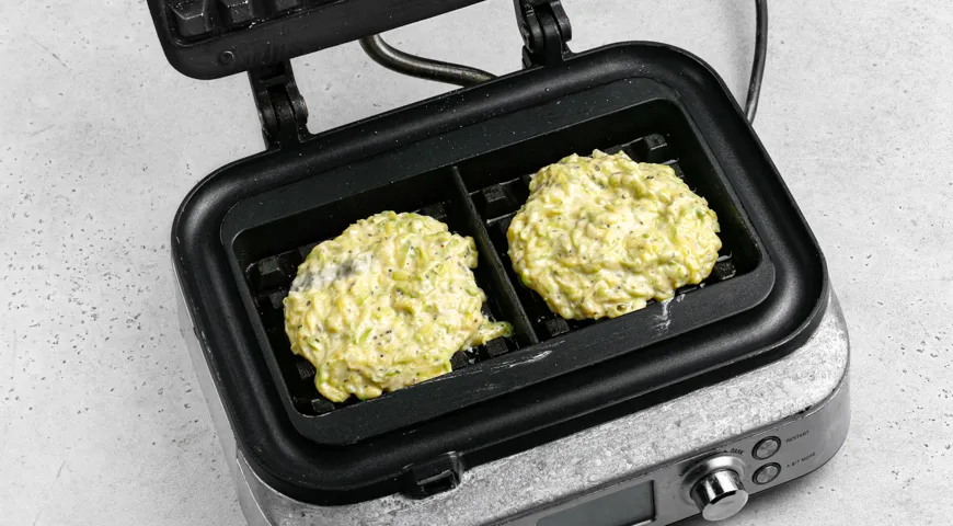 Кабачковые вафли в вафельнице