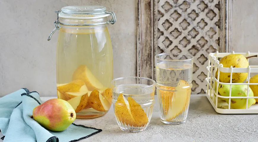 Компот из груш на литровую банку