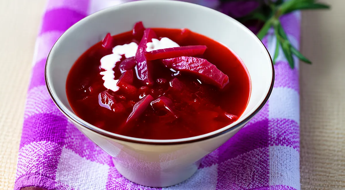 Рецепт борща из утки с жиром и помидорами