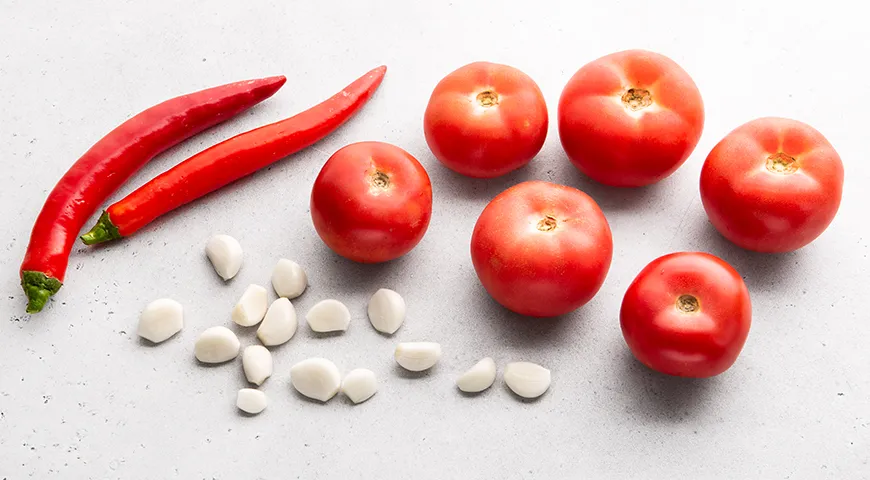 Острый Горлодер из помидоров с чесноком на зиму