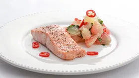Рецепты на праздничный стол с сёмгой и фруктами