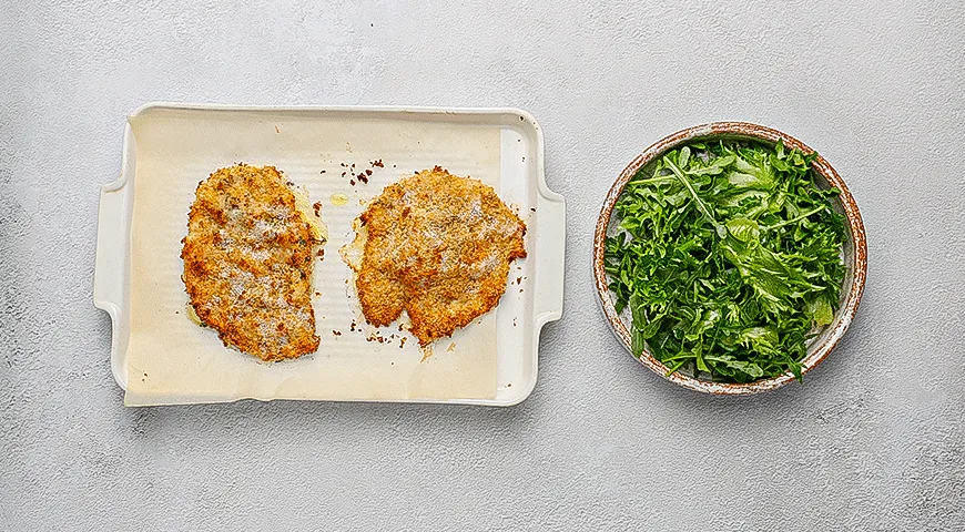 Запеченный шницель из индейки