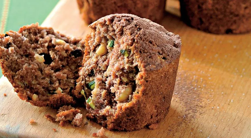 Маффины с шоколадом из цукини 