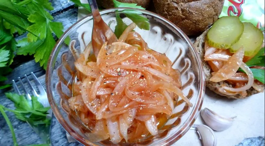 Готовим закуску из лука "Студенческая"