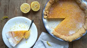 "Шахматный" лимонный пирог (Lemon chess pie)