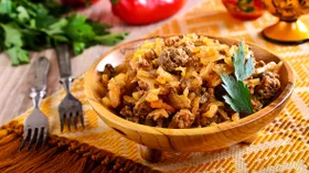 Рецепты с мукой, мясом и капустой