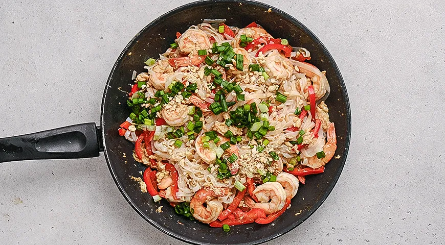 Пад-тай с креветками