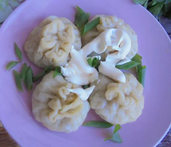 Пельмени на пару с картофелем и мясом