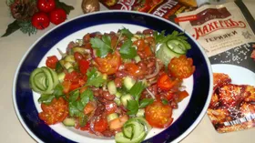 Овощной салат с пикантной заправкой Махеевъ