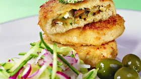Рецепты с молочной продукцией, мукой пшеничной и оливками