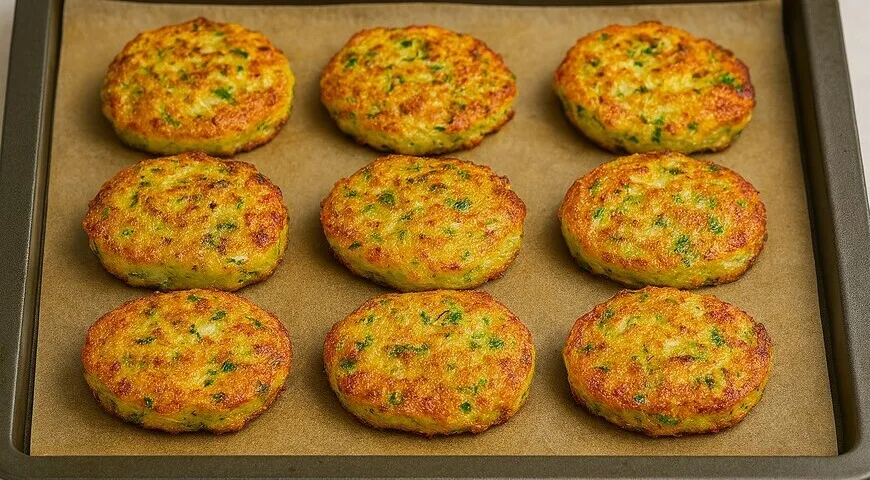 Кабачково-куриные оладьи