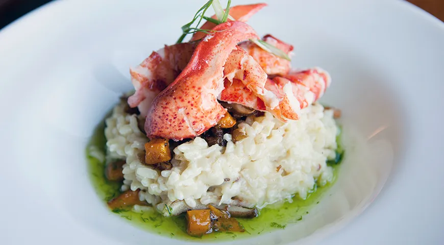 Ризотто можно сварить на бульоне из головы и панциря лобстера