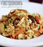 Рецепты с грибами, вином и рисом