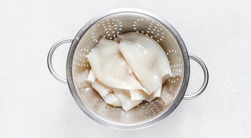 Салат с кальмарами без яиц