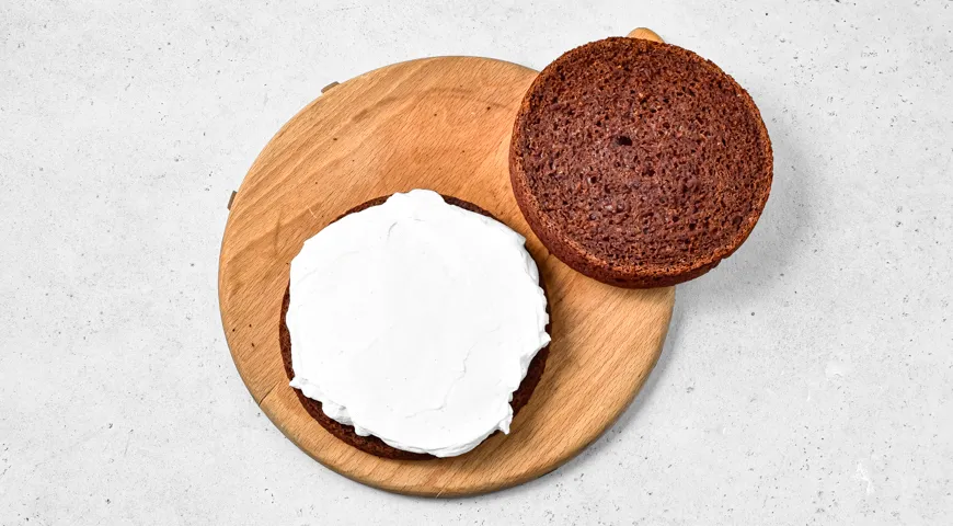 Торт Три стакана со сметанным кремом