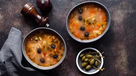 Рецепты с рыбой, морепродуктами и оливками