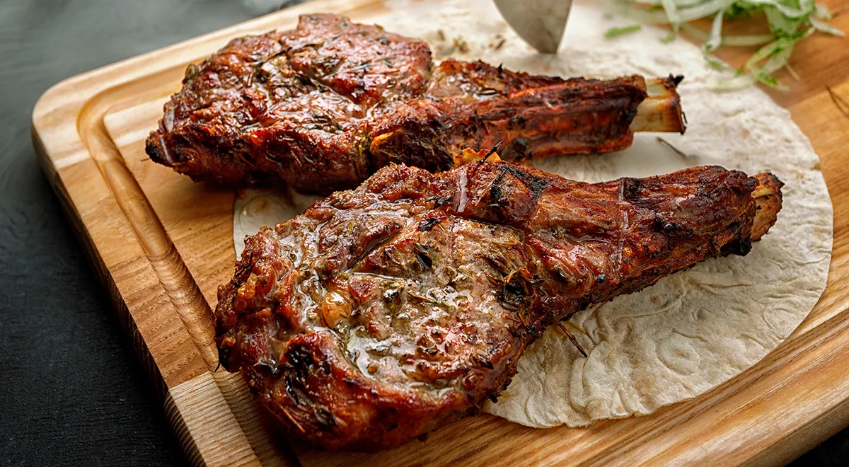 Чалагач из свинины на мангале