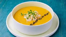 Тыквенный суп с курицей