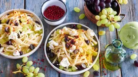 Рецепты с овощами, молочной продукцией и виноградом