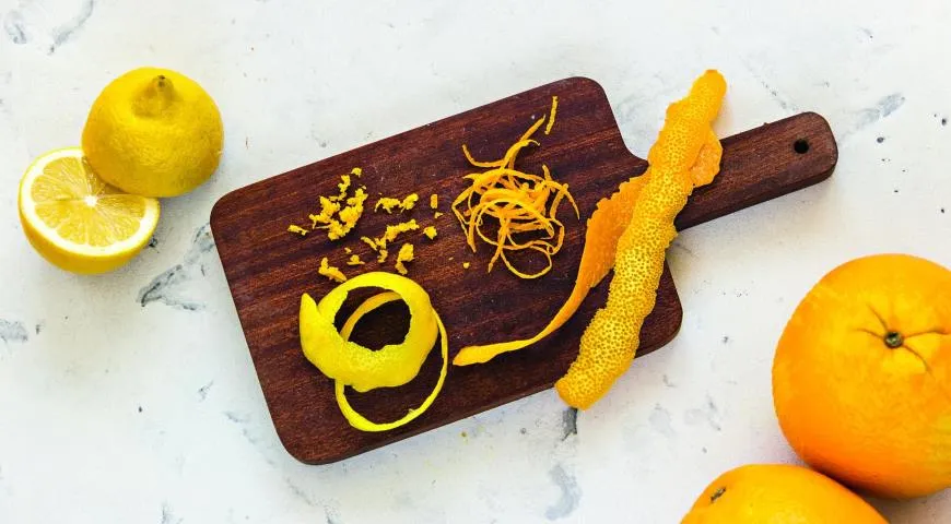 Как снять цедру с плодов цитрусовых